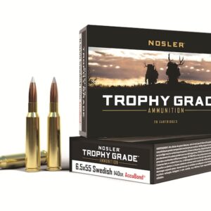 Nosler Trophy Grade Ammunition 6.5x55mm Swedish Mauser 140 Grain AccuBond Spitzer  300 rounds