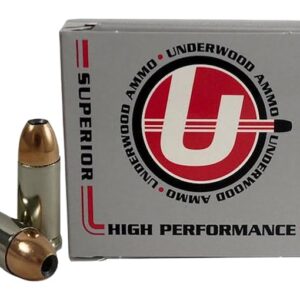 Underwood Ammunition 9mm Luger +P 147 Grain Jacketed Hollow Point 500 round