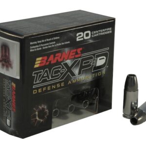 Barnes TAC-XPD Ammunition 9mm Luger +P 115 Grain TAC-XP Hollow Point Lead-Free 500 round