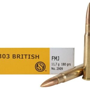 Sellier & Bellot Ammunition 303 British 180 Grain Full Metal Jacket 500 rounds