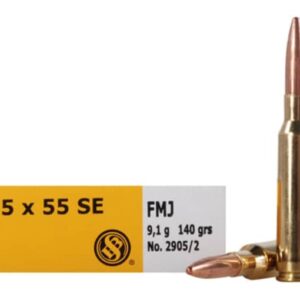 Sellier & Bellot Ammunition 6.5x55mm Swedish Mauser 140 Grain Full Metal Jacket  500 rounds
