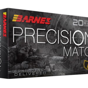 Barnes Precision Match .338 Lapua Magnum 300gr Match Burner OTM BT Rifle Cartridges - 20 Rounds 30728 Caliber: .338 Lapua Magnum, Number of Rounds: 500