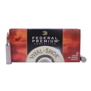 Federal Premium VITAL-SHOK .243 Winchester 95 grain Nosler Ballistic Tip Brass Cased Centerfire Rifle Ammunition P243J Caliber: .243 Winchester, Number of Rounds: 500