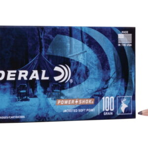 Federal Premium Power-Shok .243 Winchester 100 grain Jacketed Soft Point Centerfire Rifle Ammunition 243B Caliber: .243 Winchester, Number of Rounds: 500