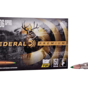 Federal Premium VITAL-SHOK .30-06 Springfield 150 grain Nosler Ballistic Tip Centerfire Rifle Ammunition P3006P Caliber: .30-06 Springfield, Number of Rounds: 500
