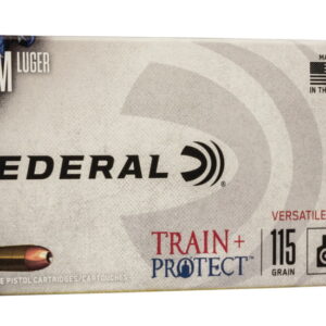 Federal Premium 9mm Luger 115 grain Jacketed Hollow Point (JHP) Brass Casing500 rounds