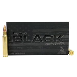 Hornady Black .223 Remington 62 grain Full Metal Jacket (FMJ) Brass Centerfire Rifle Ammunition 500 RDS