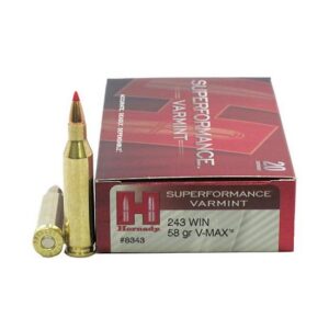 Hornady Superformance .243 Winchester 58 Grain V-MAX Centerfire Rifle Ammunition 500 ROUNDS