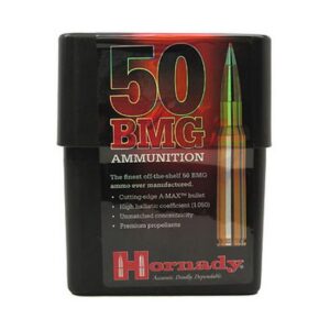 Hornady Match .50 BMG 750 Grain A-MAX Brass Cased Centerfire Rifle Ammunition 8270 Caliber: .50 BMG, Number of Rounds: 250