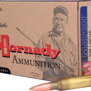 Hornady Match .338 Lapua Magnum 250 Grain Boat-Tail Hollow Point Match Centerfire Rifle Ammunition 8230 Caliber: .338 Lapua Magnum, Number of Rounds: 500