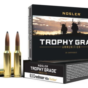 Nosler 6.5 Creedmoor Partition 140 grain Brass Cased Rifle Ammunition 500 ROUNDS