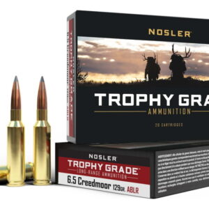 Nosler 6.5mm Creedmoor 129 Grain AccuBond Long Range Brass Cased Centerfire Rifle Ammunition 60091  500 ROUNDS