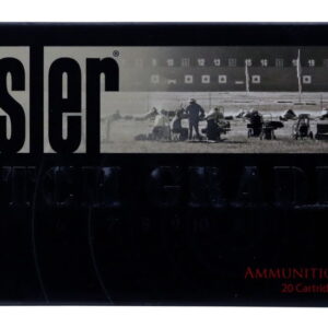 Nosler Match Grade .308 Winchester 175 grain Hollow Point Boat Tail (HPBT) Brass Centerfire Rifle Ammunition 500 RDS