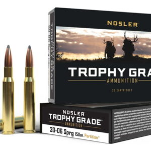 Nosler Custom .30-06 Springfield 150 Grain Nosler Partition Brass Cased Centerfire Rifle Ammunition 60055 Caliber: .30-06 Springfield, Number of Rounds: 20