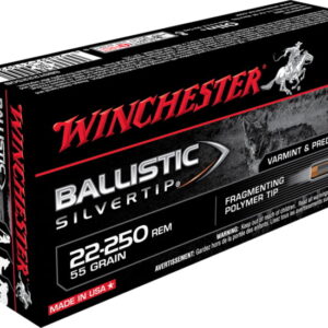 Winchester BALLISTIC SILVERTIP .22-250 Remington 55 grain Fragmenting Polymer Tip
