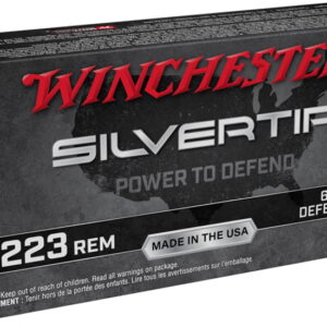 Winchester Silvertip Centerfire .223 Rem 64 Grain Defense Tip NPJ Rifle Ammunition W223ST 500 ROUNDS