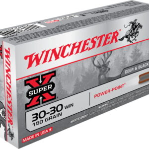 Winchester SUPER-X RIFLE .30-30 Winchester 150 grain Power-Point Brass Cased Centerfire Rifle Ammunition X30306 Caliber:  500 RDS