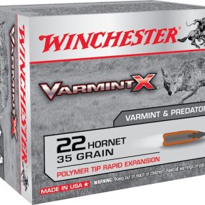 Winchester Varmint X Ammunition 22 Hornet 35 Grain Polymer Tip 500 rounds