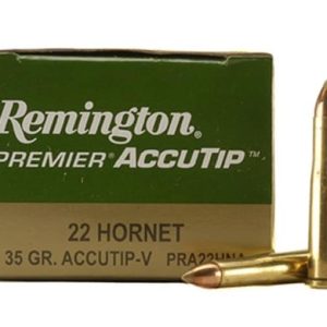 Remington Premier Varmint Ammunition 22 Hornet 35 Grain AccuTip 500 round