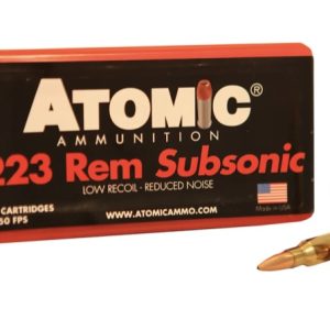 Atomic Subsonic 223 Remington Ammo 77 Grain Jacketed Hollow Point Of 500 Rounds