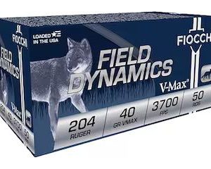 Fiocchi Extrema 204 Ruger Ammo 40 Grain Hornady V-Max Polymer Tip Box of 500 Rounds