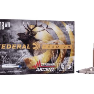 Federal Premium Terminal Ascent 308 Winchester Ammo 175 Grain Bonded Polymer Tip Box of 500