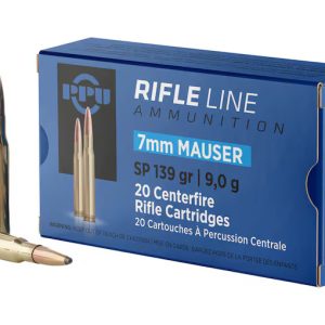 PPU 7x57mm Mauser (7mm Mauser) Ammo 139 Grain Jacketed Soft Point Box of 500
