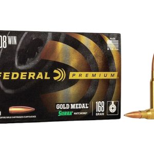 Federal Premium Gold Medal 308 Winchester Ammo 168 Grain Sierra MatchKing Jacketed Hollow Point