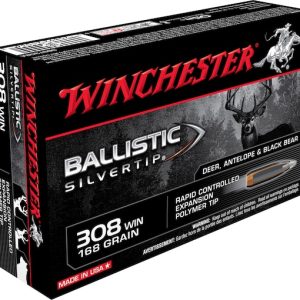 Winchester Ballistic Silvertip 308 Winchester Ammo 168 Grain Polymer Tip Box of 500
