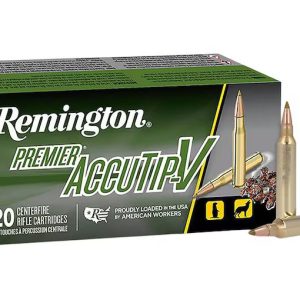 Remington Premier Varmint 204 Ruger Ammo 32 Grain Remington AccuTip Polymer Tip Box of 500 Rounds