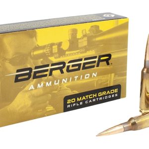 Berger Match Grade 6.5 Creedmoor Ammo 140 Grain Berger Hybrid Target Jacketed Hollow Point Box of 500