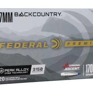 Federal Premium Terminal Ascent 7mm Backcountry Ammo 170 Grain Polymer Tip Box of 500