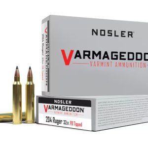 Nosler Varmageddon 204 Ruger Ammo 32 Grain Nosler Varmageddon Polymer Tip Box of 500